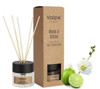 Bispol Dyfuzor Patyczki zapachowe Piżmo & Cytrusy 50 ml