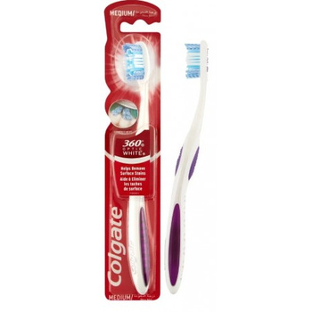 Colgate szczoteczka do zębów 360° optic white średnia