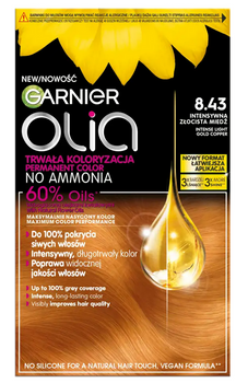 Garnier Olia Farba do włosów  8.43 Intensywna Złocista Miedź