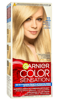 Garnier Color Sensation Farba do włosów 113 Jedwabisty Beżowy Superjasny Blond