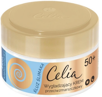 Celia Śluz Ślimaka Przeciwzmarszczkowy Krem Do Twarzy Wygładzający 50+ 50 ml