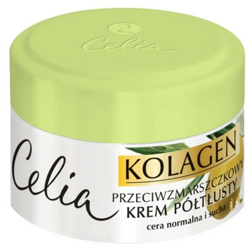 Celia Kolagen Oliwka Półtłusty  Krem do twarzy 50 ml