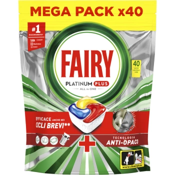 Fairy Platinum Plus Lemon All-in-1 Tabletki do zmywarki 40 szt