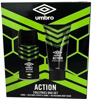 Umbro Action Zestaw Kosmetyków dla mężczyzn Dezodorant + Żel pod Prysznic