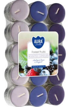 Bispol Podgrzewacze zapachowe typu "Tealight" 30 szt  Owoce Leśne