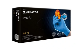 Mercator Go Grip  Blue Rękawiczki jednorazowe nitrylowe L 50 szt.Niebieskie