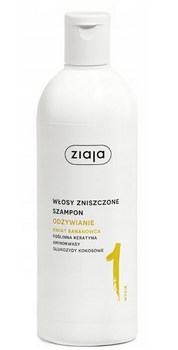 Ziaja Włosy roślinne Szampon do włosów Kwiat Bananowca 400 ml