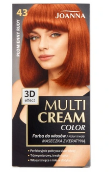 Joanna Multi Cream Color Farba do włosów Płomienny Rudy 43