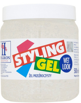Hegron Styling Gel Wetlook do włosów Biały 500 ml