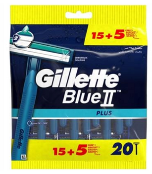 Gillette Blue 2 Plus Maszynka jednorazowa do golenia 15+5 szt