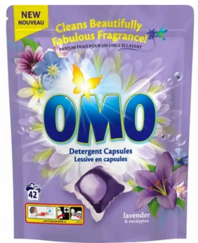 Omo Kapsułki Uniwersalne Do Prania Lawenda Eukaliptus 42 szt