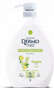 Dermomed Mydło w płynie z pompką Vitalita Lime 1 L