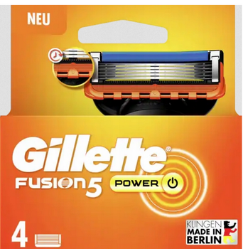 Gillette Fusion5 Power Wymienne ostrza do maszynki do golenia 4 szt