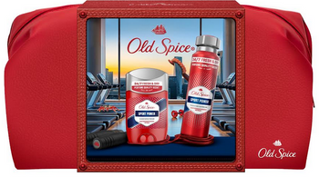 Zestaw prezentowy Old Spice Sport Power Xmass  Dezodorant w sztycie 50 ml + Dezodorant w sprayu 150 ml + Kosmetyczka