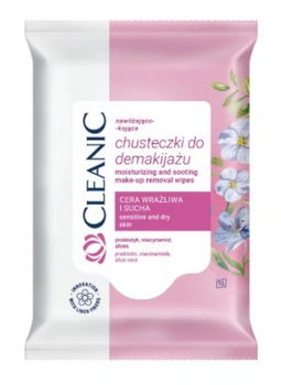Cleanic Chusteczki demakijaż cera wrażliwa 10 szt