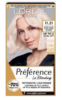 L'Oreal Paris Recital Farba do włosów Bardzo Bardzo Jasny Chłodny Perłowy Blond 11.21 Le Blonding