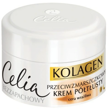 Celia Kolagen Kozie Mleko Półtłusty  Krem do twarzy 50 ml