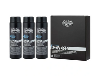 Loreal Homme Cover 5 tonująca farba do włosów 4 Medium Brown 3x50 ml