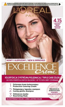 L'Oreal Paris Excellence Creme Farba do włosów  4.15 Mroźny Brąz
