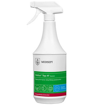 Medisept Velox Top AF Neutral Preparat do dezynfekcji powierzchni ze spryskiwaczem 1 L