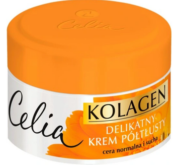 Celia Kolagen Nagietek Półtłusty  Krem do twarzy 50 ml