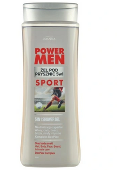 Joanna Power Men Żel pod prysznic 5w1 SPORT DeoPlex  300 ml