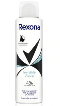 Rexona Dezodorant damski Crystal Aqua Invisible  150 ml