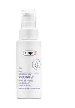 Ziaja Med Kuracja Siemieniem Lnianym Serum do twarzy nawilżające zmiękczające  50 ml