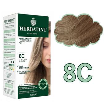 Herbatint Farba 8C Jasny Popielaty Blond 150 ml