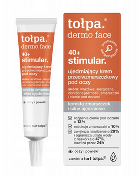 TOŁPA Dermo Face 40+  Stimulator Krem ujędrniający przeciwzmarszczkowy nawilżający 10 ml