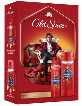 Zestaw prezentowy Old Spice Captain Dezodorant spray 150 ml + Żel pod prysznic 250 ml