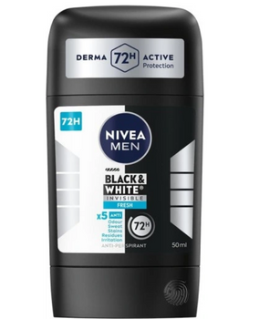 Nivea Men Black & White Fresh Antyperspirant w sztyfcie dla mężczyzn 50 ml
