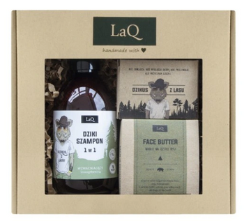 LaQ Dzikus z Lasu Szampon 300 ml + Masło do twarzy 50 ml + Mydło w kostce 85 g