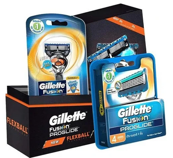 Gillette Fusion Proglide Zestaw Maszynka Flexball + 4 wkłady