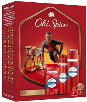 Zestaw prezentowy Old Spice Whitewater Ironman Xmass  Dezodorant w sztycie 50 ml + Dezodorant w sprayu 150 ml + Żel pod prysznic 250 ml