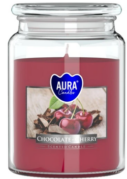 Bispol Świeca Zapachowa w Szkle 500 g Czekolada & Wiśnia