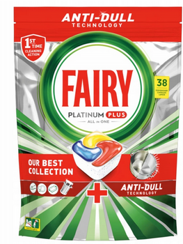 Fairy Platinium Plus Lemon Kapsułki do zmywarki 38 szt