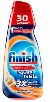 Finish Żel do Zmywarki All In One Anti-Odore 600 ml