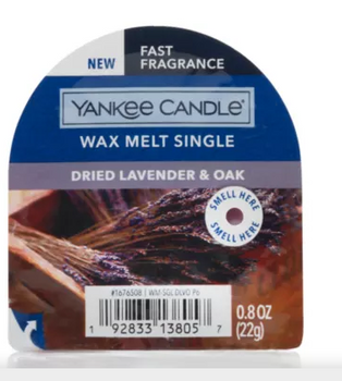 Yankee Candle Classic Wax Dried Lavender & Oak 22g