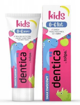 TOŁPA Dentica Pasta do zębów Kids 0-6 owocowa 50 ml