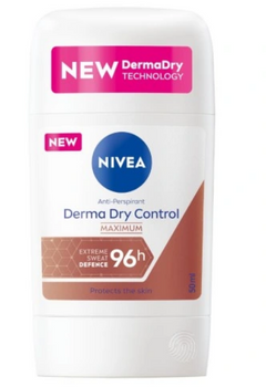 Nivea Woman Derma Dry Control Antyperspirant dla kobiet w sztyfcie 50 ml