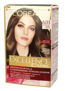 L'Oreal Paris Excellence Creme Farba do włosów  6.03 Świetlisty Ciemny Blond