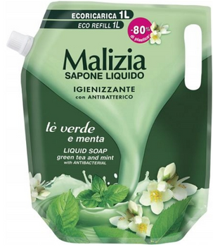 Malizia Mydło w płynie Te Verde e Menta ZAPAS 1 L