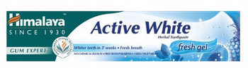 Himalaya Active White Pasta do zębów żelowa odświeżająca bez fluoru 75 ml