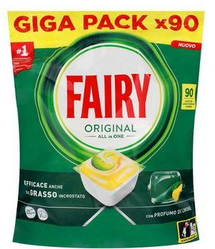 Fairy Platinium Original All-In-One Lemon Kapsułki do zmywarki 90 szt