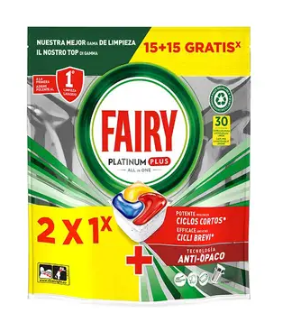 Fairy Platinum Plus All In One Kapsułki do zmywarki 30 szt