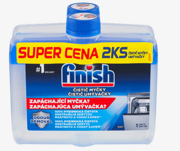 Finish Płyn do czyszczenia zmywarek  Duopack 2x 250 ml Regular