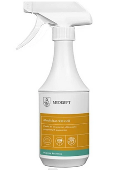 Medisept Mediclean  530 Grill Spray Pianka do czyszczenia piekarników i odtłuszczania przypalonych powierzchni 500 ml